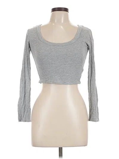 Pre-owned Universal Thread 3/4 Sleeve T-shirt In Gray