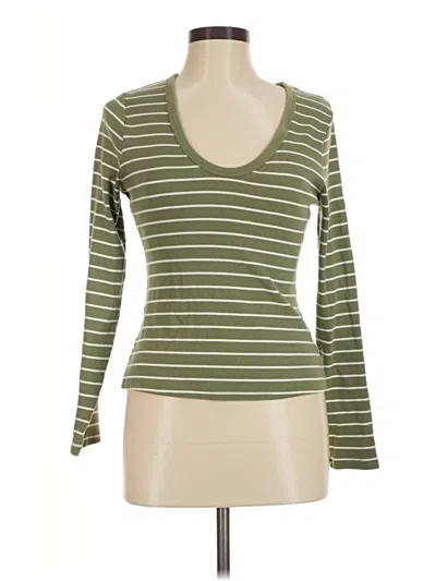 Pre-owned Universal Thread 3/4 Sleeve T-shirt In Green