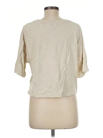 Pre-owned Universal Thread 3/4 Sleeve T-shirt In Ivory