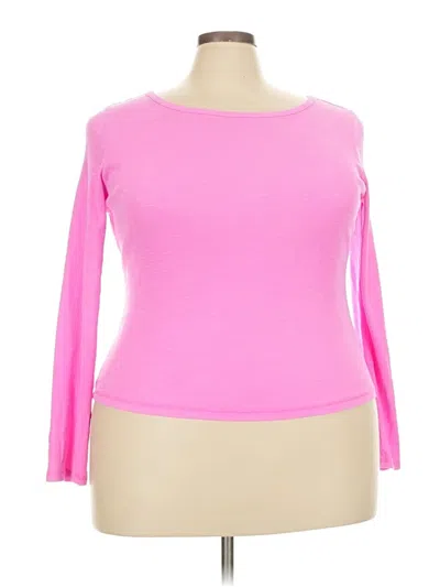Pre-owned Universal Thread 3/4 Sleeve T-shirt In Pink