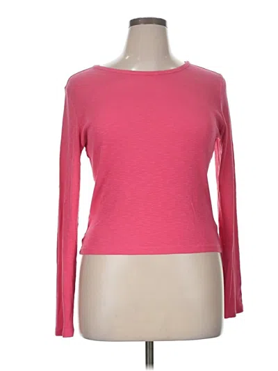 Pre-owned Universal Thread 3/4 Sleeve T-shirt In Pink