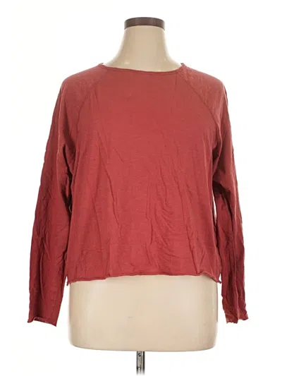 Pre-owned Universal Thread 3/4 Sleeve T-shirt In Red