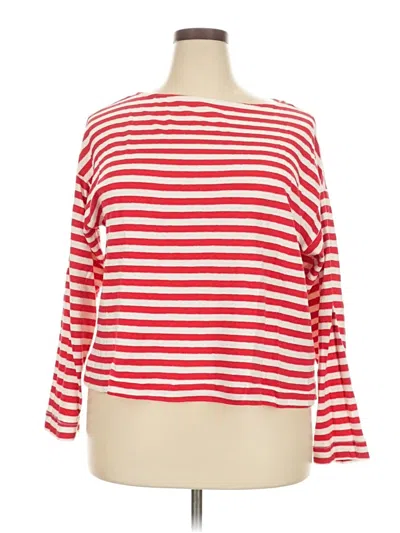 Pre-owned Universal Thread 3/4 Sleeve T-shirt In Red