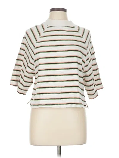 Pre-owned Universal Thread 3/4 Sleeve T-shirt In White