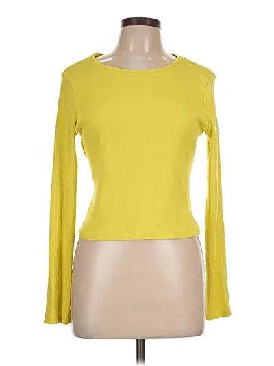 Pre-owned Universal Thread 3/4 Sleeve T-shirt In Yellow