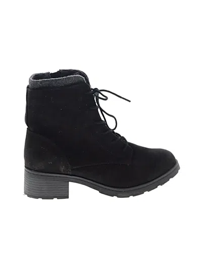 Pre-owned Universal Thread Ankle Boots In Black