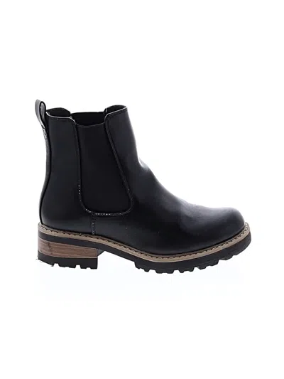 Pre-owned Universal Thread Ankle Boots In Black