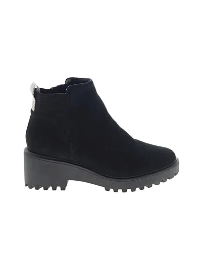 Pre-owned Universal Thread Ankle Boots In Black