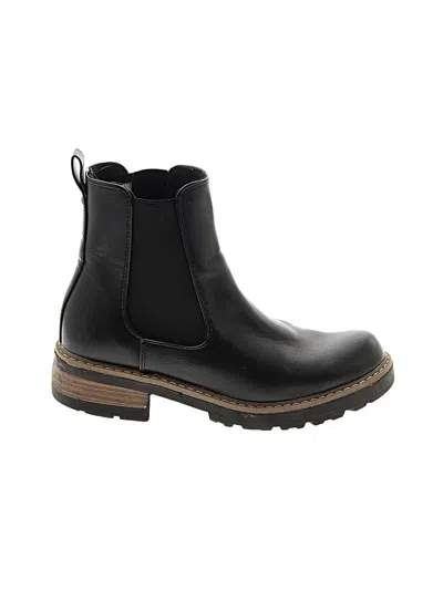 Pre-owned Universal Thread Ankle Boots In Black