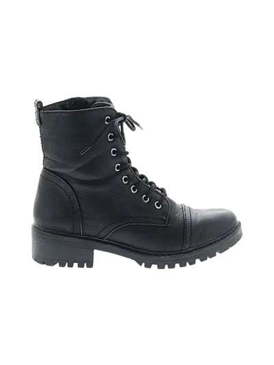 Pre-owned Universal Thread Ankle Boots In Black