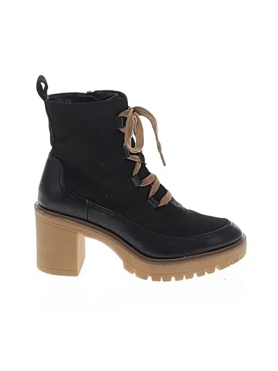Pre-owned Universal Thread Ankle Boots In Black