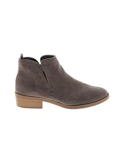 Pre-owned Universal Thread Ankle Boots In Gray