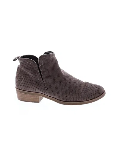 Pre-owned Universal Thread Ankle Boots In Gray