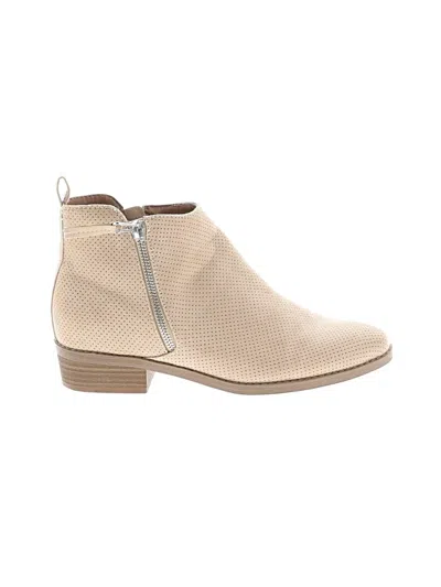 Pre-owned Universal Thread Ankle Boots In Tan