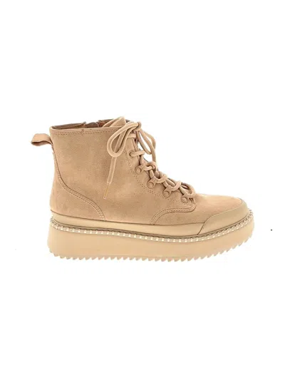 Pre-owned Universal Thread Ankle Boots In Tan