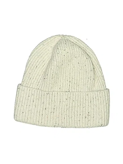 Pre-owned Universal Thread Beanie Hat In Ivory