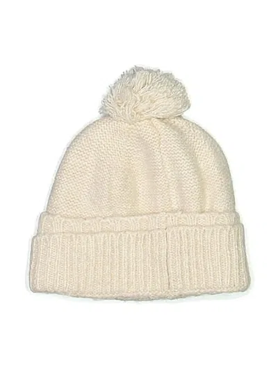 Pre-owned Universal Thread Beanie Hat In Ivory