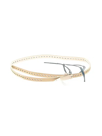 Universal Thread Belt In White