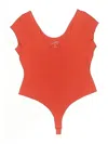 Universal Thread Bodysuit In Orange
