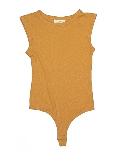 Pre-owned Universal Thread Bodysuit In Yellow