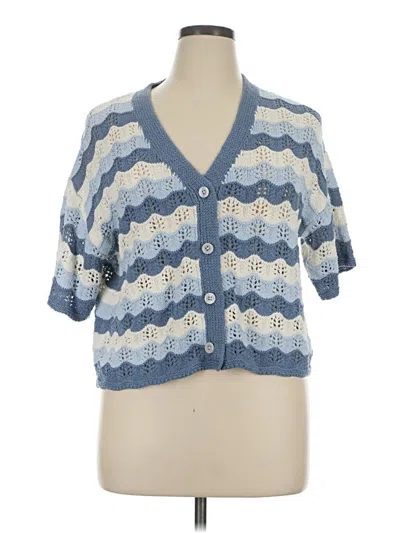 Pre-owned Universal Thread Cardigan Sweater In Blue