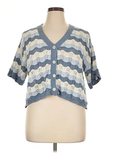 Pre-owned Universal Thread Cardigan Sweater In Blue