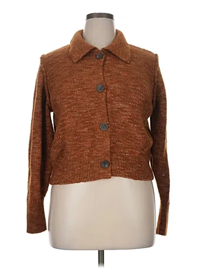 Pre-owned Universal Thread Cardigan Sweater In Brown