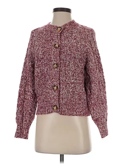 Pre-owned Universal Thread Cardigan Sweater In Burgundy