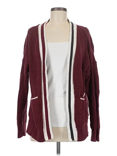 Pre-owned Universal Thread Cardigan Sweater In Burgundy