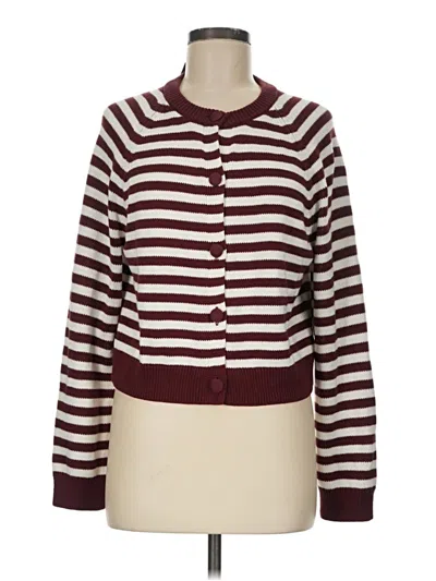 Pre-owned Universal Thread Cardigan Sweater In Burgundy
