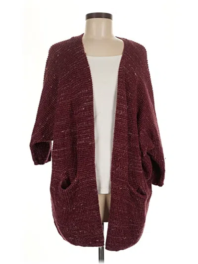 Pre-owned Universal Thread Cardigan Sweater In Burgundy