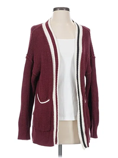 Pre-owned Universal Thread Cardigan Sweater In Burgundy