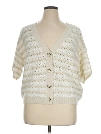Pre-owned Universal Thread Cardigan Sweater In Ivory