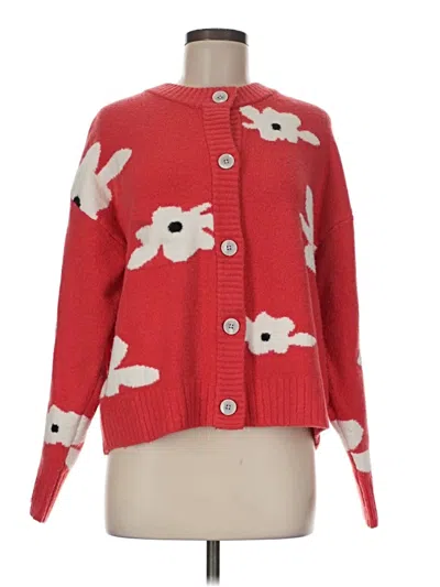 Pre-owned Universal Thread Cardigan Sweater In Red