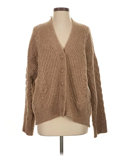 Pre-owned Universal Thread Cardigan Sweater In Tan