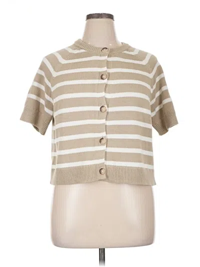 Pre-owned Universal Thread Cardigan Sweater In Tan