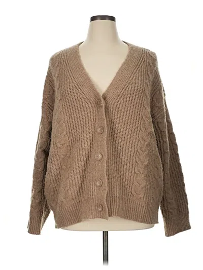 Pre-owned Universal Thread Cardigan Sweater In Tan