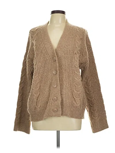 Pre-owned Universal Thread Cardigan Sweater In Tan