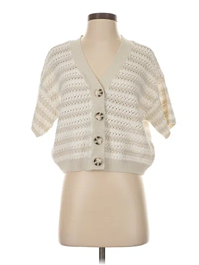Pre-owned Universal Thread Cardigan Sweater In White