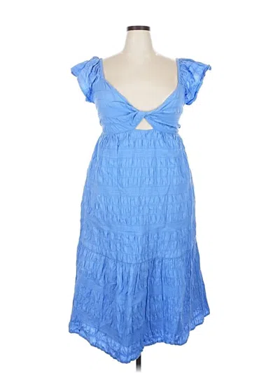 Pre-owned Universal Thread Casual Dress In Blue