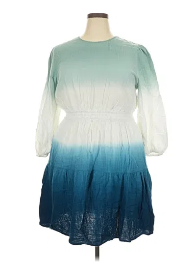 Pre-owned Universal Thread Casual Dress In Blue