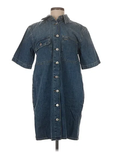Pre-owned Universal Thread Casual Dress In Blue
