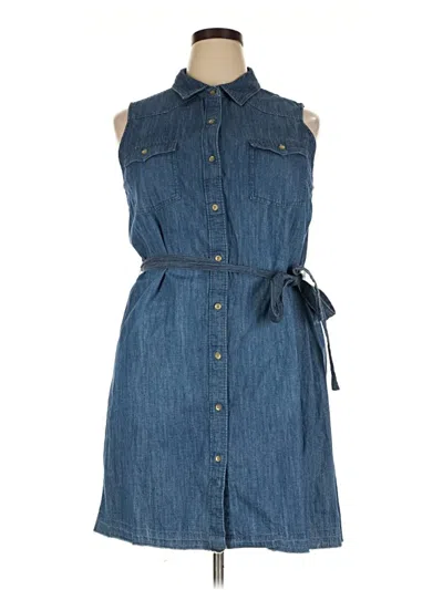 Pre-owned Universal Thread Casual Dress In Blue