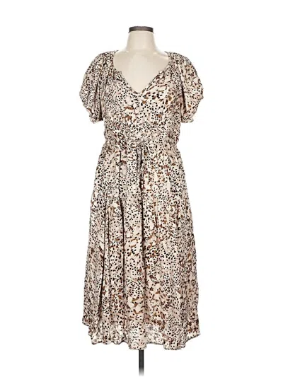 Pre-owned Universal Thread Casual Dress In Brown