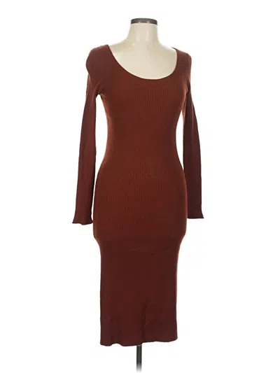 Pre-owned Universal Thread Casual Dress In Brown