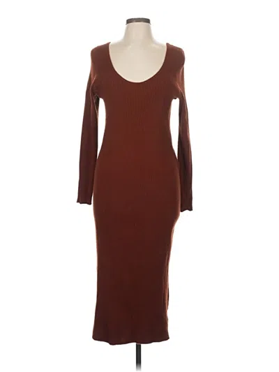 Pre-owned Universal Thread Casual Dress In Brown