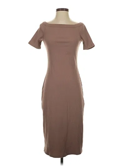 Pre-owned Universal Thread Casual Dress In Brown