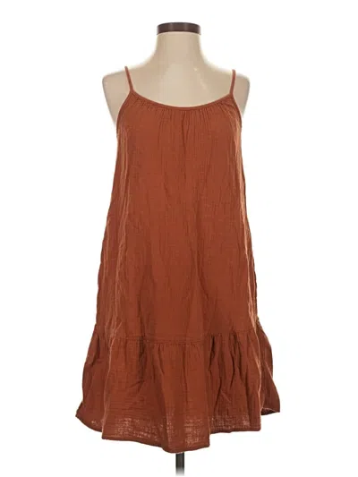 Pre-owned Universal Thread Casual Dress In Brown