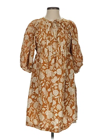 Pre-owned Universal Thread Casual Dress In Brown