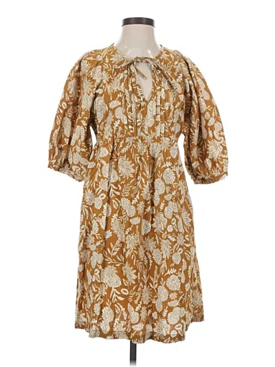 Pre-owned Universal Thread Casual Dress In Brown
